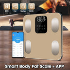 Digital Bathroom Scale with LED Display and App Connection
