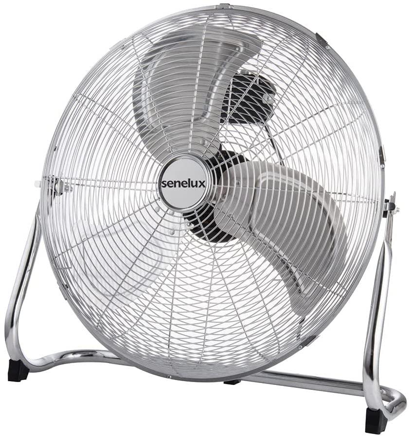 Refurbished Senelux 20-Inch Chrome Floor Fan
