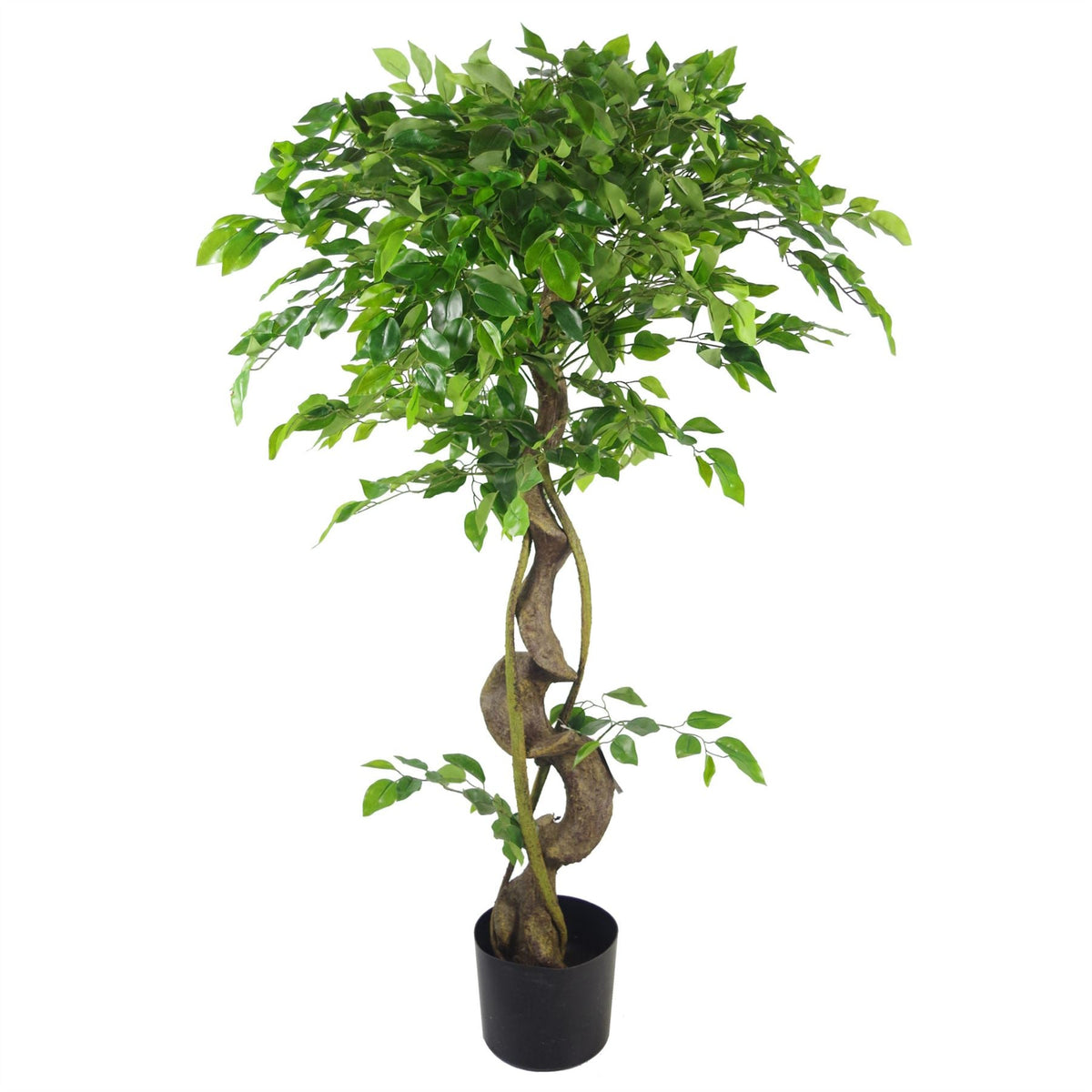 120cm Artificial Ficus Tree with Copper Planter