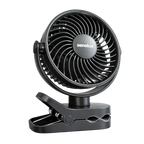 Senelux 5-Inch Rechargeable Clip-On Fan with 4 Speeds