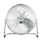 Chrome Floor Fan with 3 Speeds and Adjustable Tilt