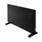Senelux Black Glass Panel Heater with Wi-Fi Controls