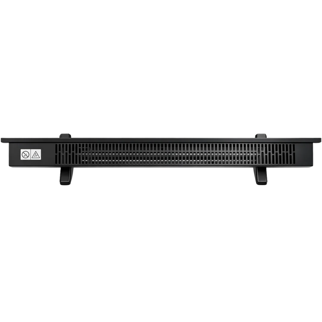 Senelux Black Glass Panel Heater with Wi-Fi Controls