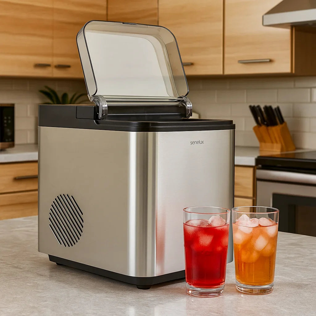 Countertop Ice Maker with Self-Cleaning Function