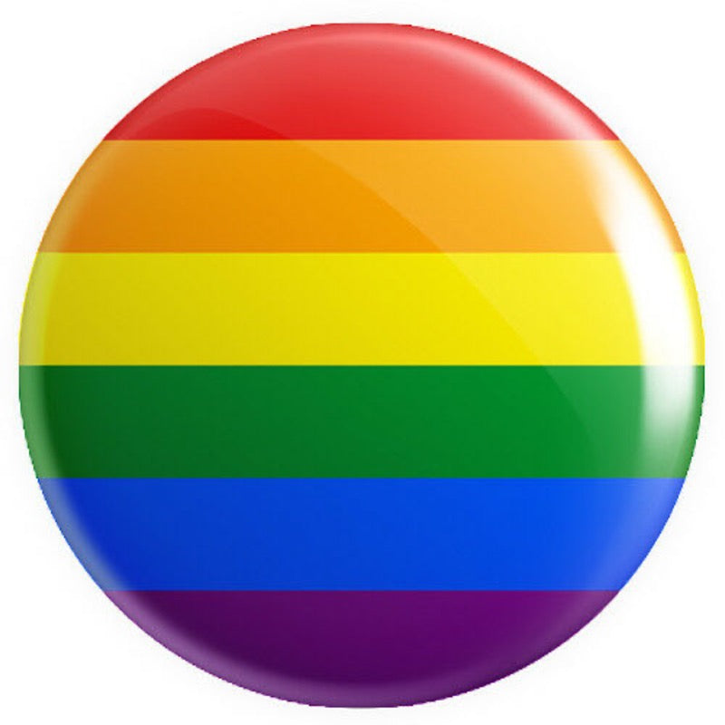 Rainbow Pride Flag Button Badge – 25mm