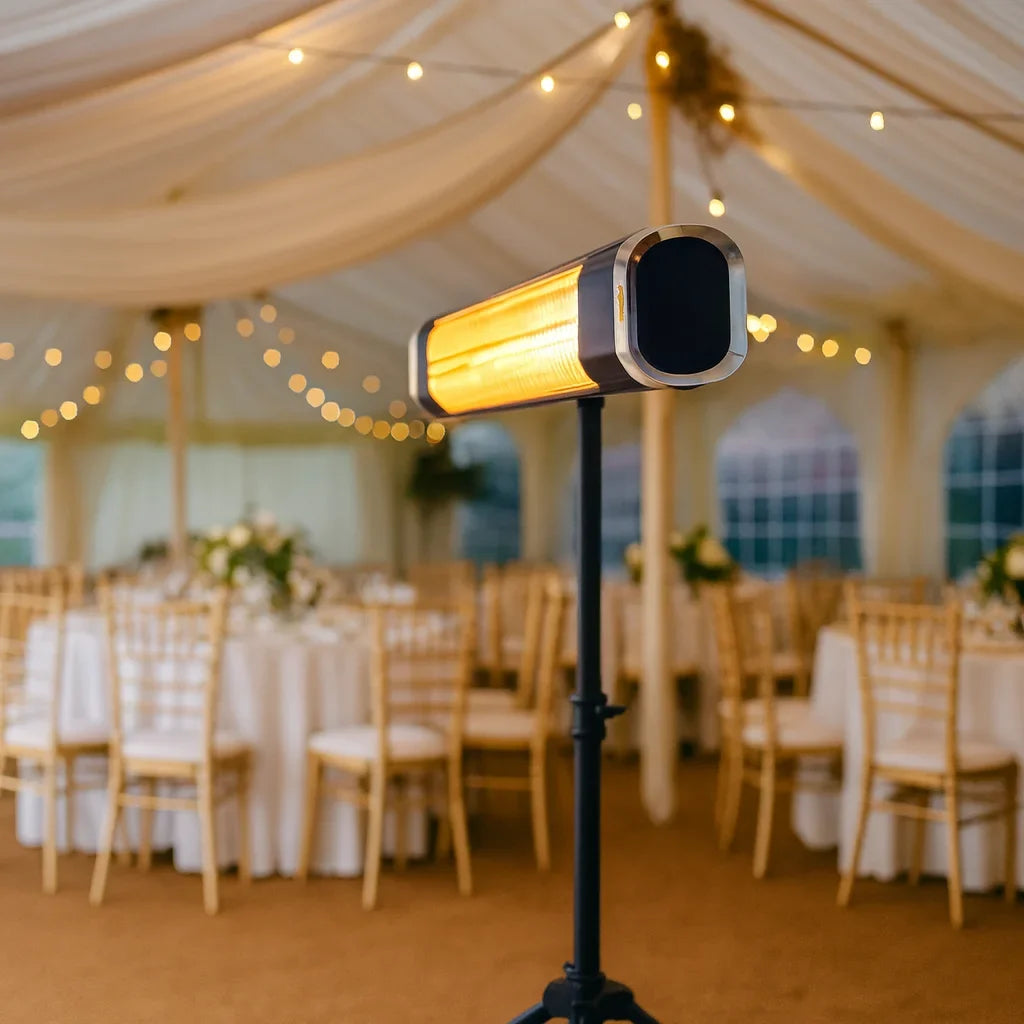Tripod-Mounted Infrared Patio Heater with Remote Control
