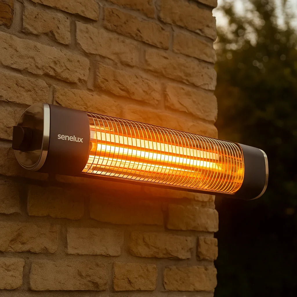Wall-Mounted Infrared Patio Heater with Remote Control