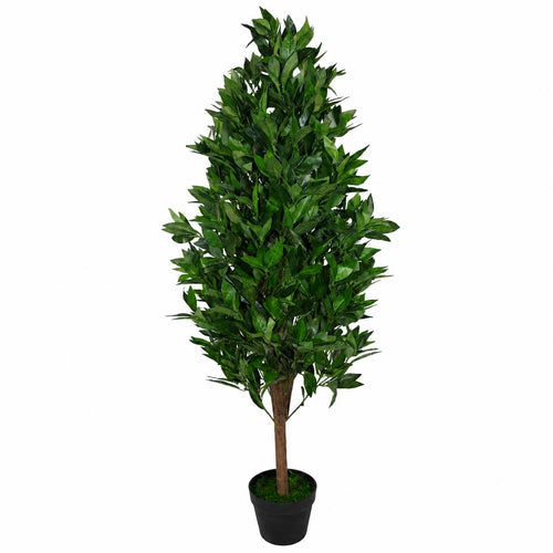 120cm Artificial Bay Laurel Cone Topiary