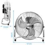 Refurbished Senelux 20-Inch Chrome Floor Fan