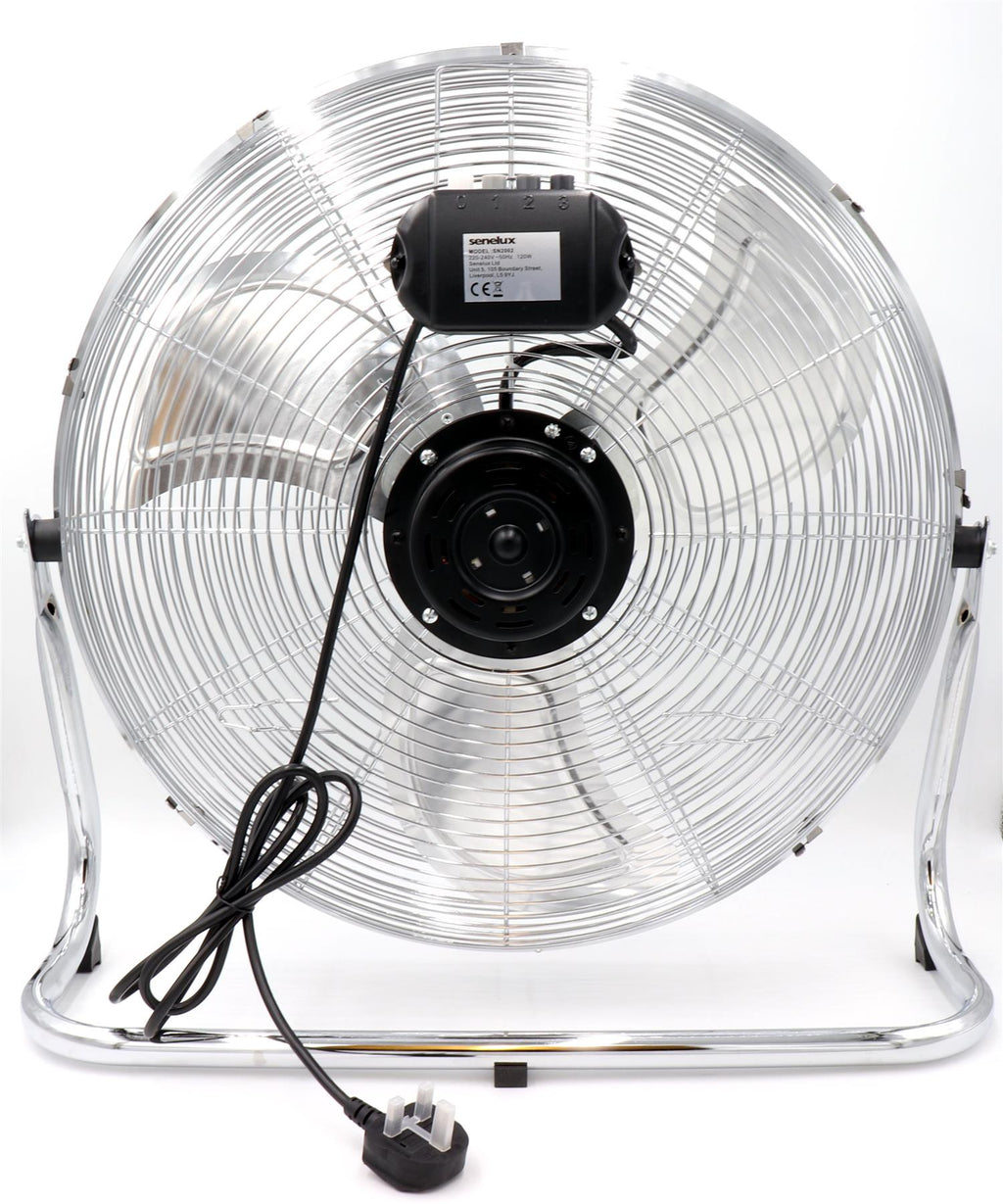 Refurbished Senelux 20-Inch Chrome Floor Fan