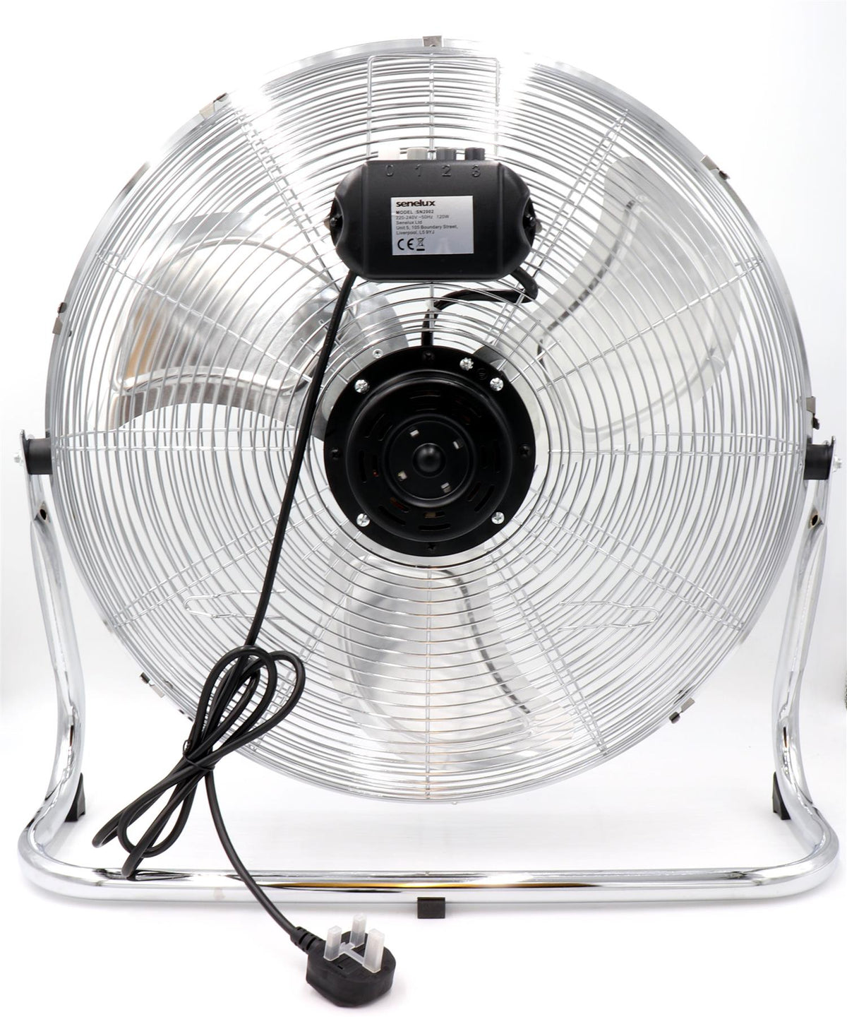 Refurbished Senelux 20-Inch Chrome Floor Fan