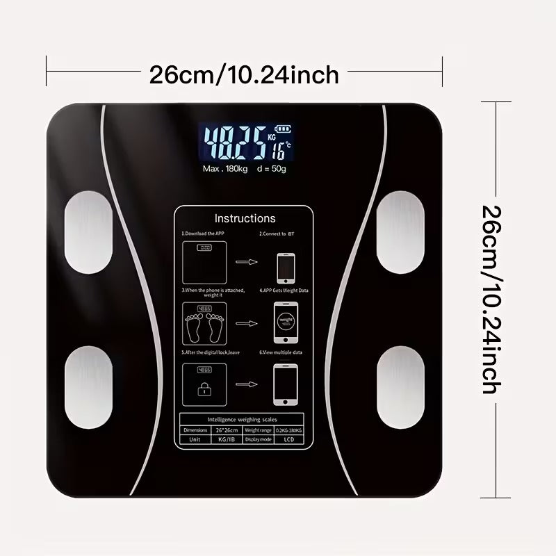 Smart Digital Bathroom Scale with App Connection